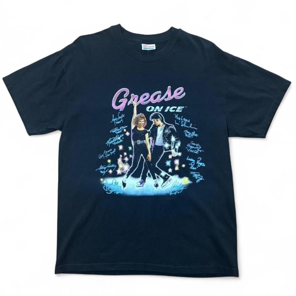 Vintage 1999 Grease On Ice John Travolta Figure Skating Tour Merch T-Shirt